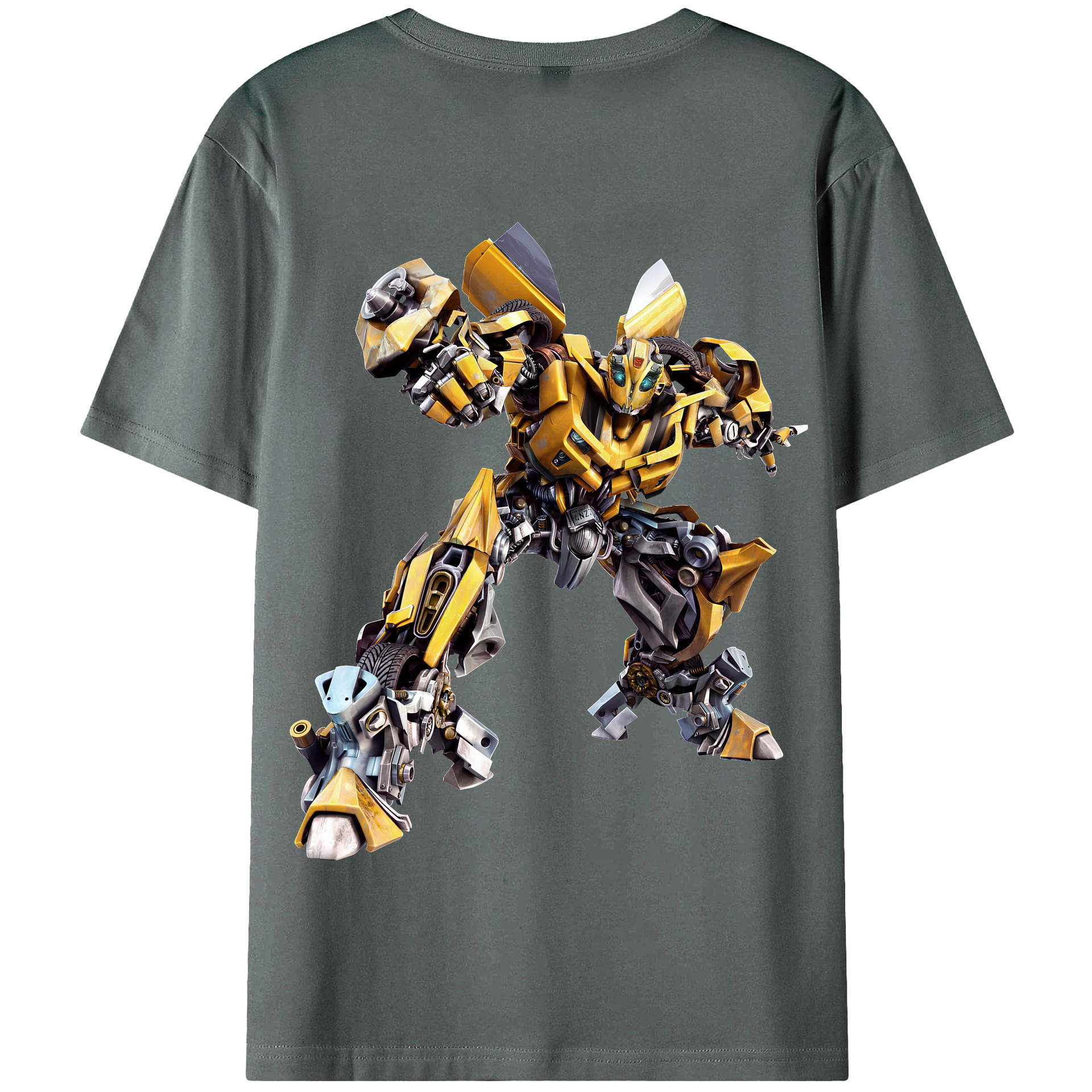 （画像用） Transformers トランスフォーマー 綿100％半袖Tシャツ（背面プリント）